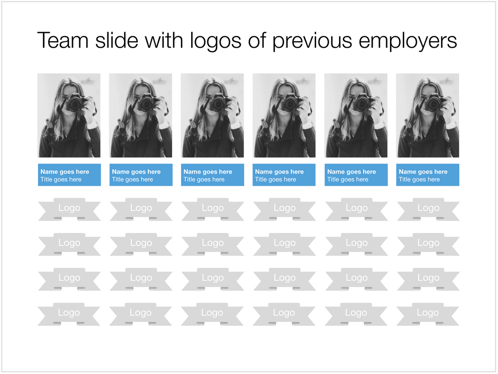 Team slide in Apple Keynote