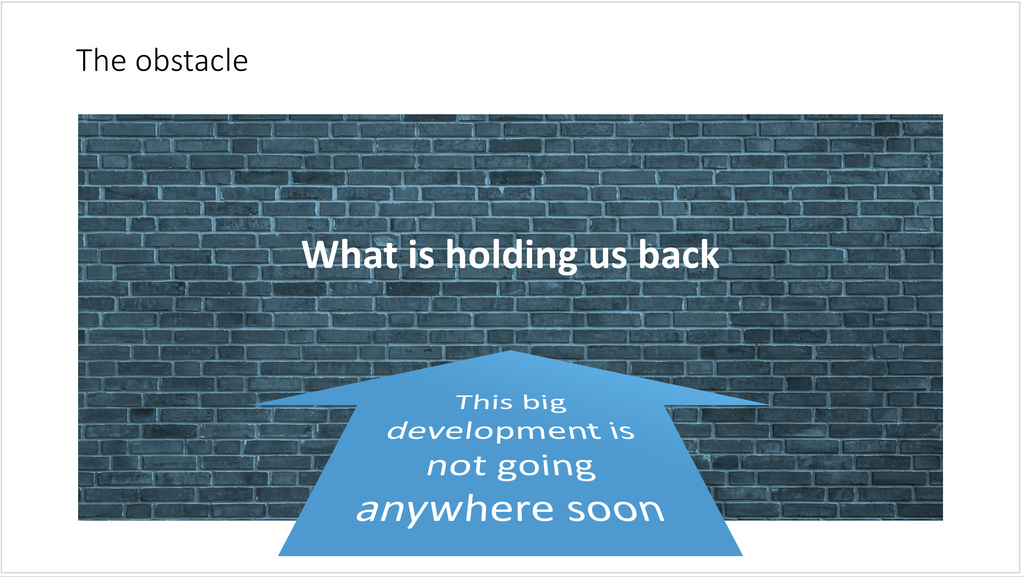 A wall in PowerPoint