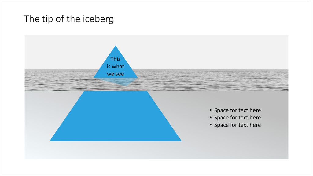 Tip of the iceberg in PowerPoint